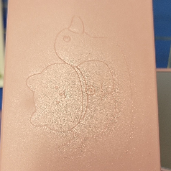 Compact Rectangular 3.5" x 2.5" Mirror with Peachy Pink Case Set of 2 - Picture 2 of 2